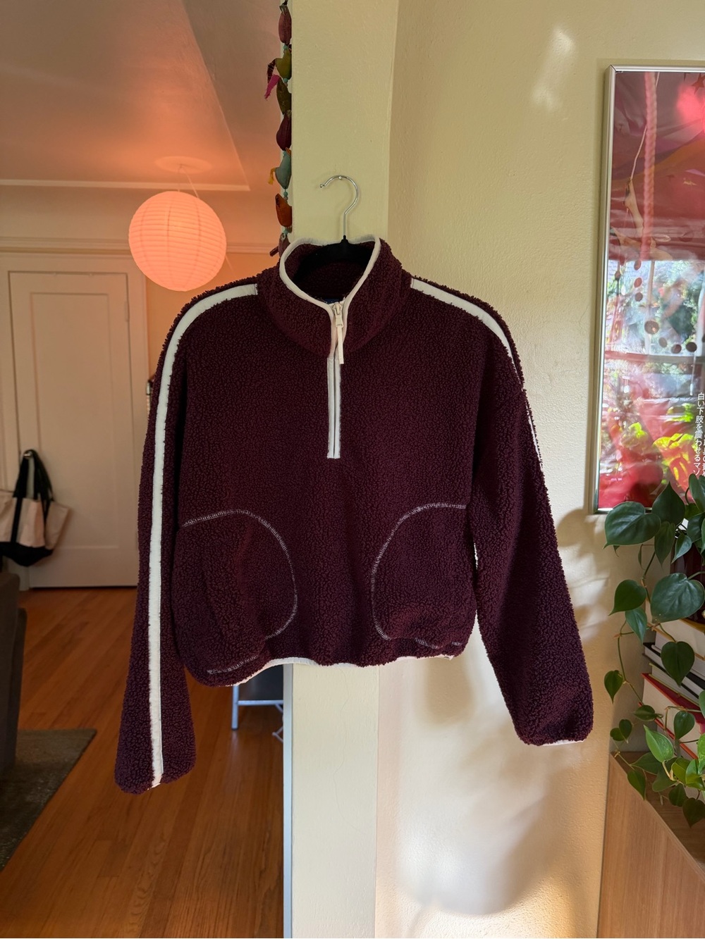 Maroon Fuzzy Old Navy Pullover Sweater